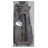 Conestoga wagon jack, dtd 1837