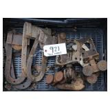 horseshoe roller hardware, 10 items