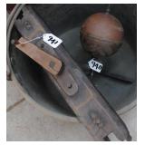 copper apple butter kettle with stirrer