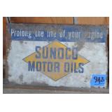 Sunoco Motor Oils sign
