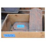 redware tiles from roof