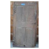 wooden door, 18th century, 4 panel