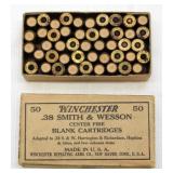box of Winchester .38 Smith & Wesson blank