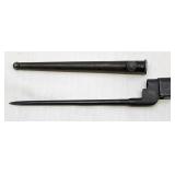 British #4 MK2 "N 67" bayonet with scabbard