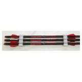 (6) Red Hot high performance crossbow arrows