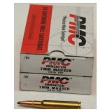 (2) boxes - PMC 7 x 57 mm Mauser 140 gr. PSP,