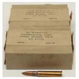 (2) 48 round boxes of .303 British Greek mil.