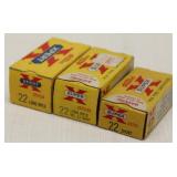 (3) boxes Western Super-X .22 (1) short almost