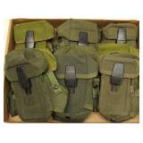 (9) assorted military mag pouches, some marked