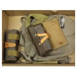 box lot ammo caddies & belts with