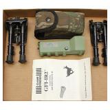 (2) Harris SBR bipods & Game Finder, Inc. GFI-IR2