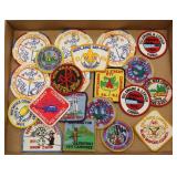 flat lot of 21 asstd Scout patches 1960