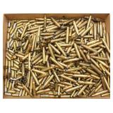 flat lot asstd rifle & handgun brass cases