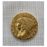 $5.00 Indian Head 1911 Gold coin in plastic case