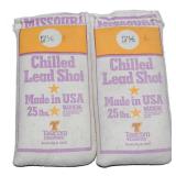 (2) 25 lb. bags of Missouri 7.5 chilled lead shot