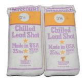 (2) 25 lb. bags of Missouri 7.5 chilled lead shot