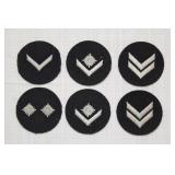 (6) Hitler Youth HJ Marine sleeve rank insignias