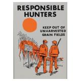 "Responsible Hunters" PA Game Commission poster,