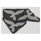(3) uncut Luftwaffe Bullion officer breast Eagles