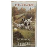 "Peters" The Peters Cartridge Co. 1924 calendar