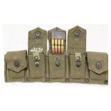 US canvas En-Bloc carrier belt containing 5 full