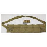 ammo belt with 100 rounds cal. 30 carbine Ball M1