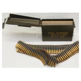 173 rounds Linked .30c al. M1909 blank cartridges