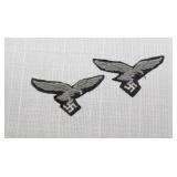 (2) Luftwaffe bullion Eagles officer for visor hat