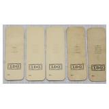 lot of 5 LDO stick pin cards
