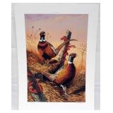 "Fence Row Pheasants" by Bob Sopchick signed