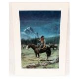 "Mustanger" by Ken Laager signed print,