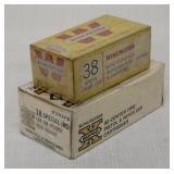 (2) boxes .38 Special, 1 Winchester 158 grain lead