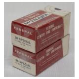 (2) boxes .38 Special Federal Monark 158 grain