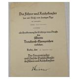 25 year True Service document, 1942