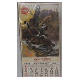 Remington UMC 1921 calendar with dates