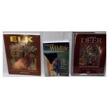 (3) books, "Elk", "25 Years of Deer" & "Living