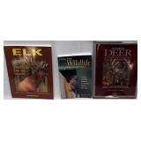 (3) books, "Elk", "25 Years of Deer" & "Living