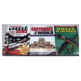 (3) books, "Rifles of the World", "Cartridges of