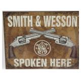 metal sign Smith & Wesson Spoken Here,