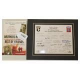 "Wild Bill" Guarnere signed copy of "Brothers in