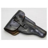 black leather P-38 style holster