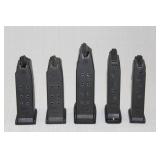 (5) Glock magazines, (1) 10 round .45, (2) .40 S&W