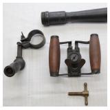 lot of machine gun parts, Spade grip set, carry