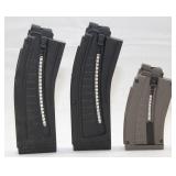 (3) ANSCHUTZ .22LR polymer magazines, (2)