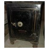 Keystone antique black floor safe (missing dial)