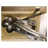 lug lot with Stainless Steel spoons, solid &