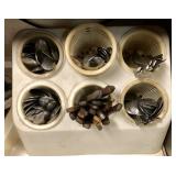 6 hole flatware organizer full of flatware