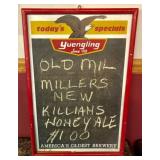 Yuengling black board sign, 16.5"x24.5"