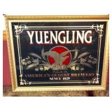 Yuengling mirrored black & gold eagle sign,