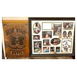 Blue Ridge Hotel wooden cut out sign, 11"x16" &